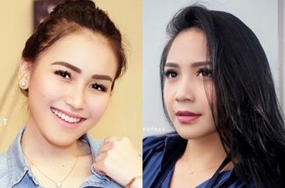 Nagita Bagai Bidadari di Nikahan Syahnaz, Ayu Ting Ting Pose Ngangkang di Toilet Bareng Boy William