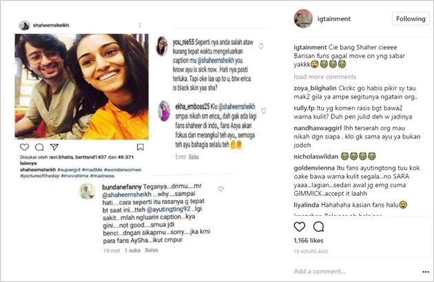 Shaheer Sheikh 'Diserang' Fans Ayu Ting Ting