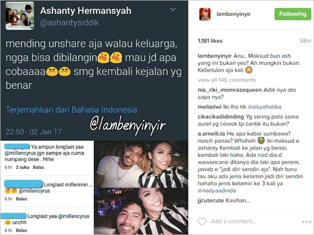 Ponakan Pamer Foto Bareng Pacar Gay, Ashanty: Mau Jadi Apa Coba?