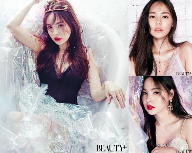 Usung Konsep Seksi, Min Hyo Rin Pamer Kulit Mulus Hinga Pakai Lipstik Tebal di Foto Ini