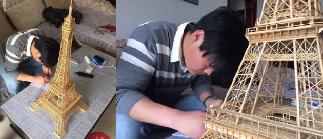 Aw, Romantisnya Pria Ini Bangun Menara Eiffel untuk Pacar Aw, Romantisnya Pria Ini Bangun Menara Eiffel untuk Pacar