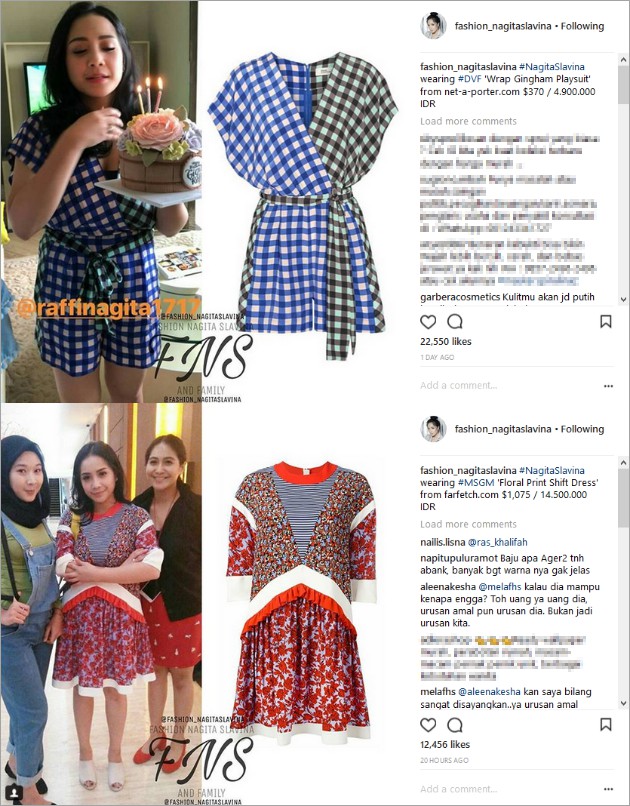 Nagita Pakai Baju 'Taplak' dan 'Seprei Perca' Belasan Juta 