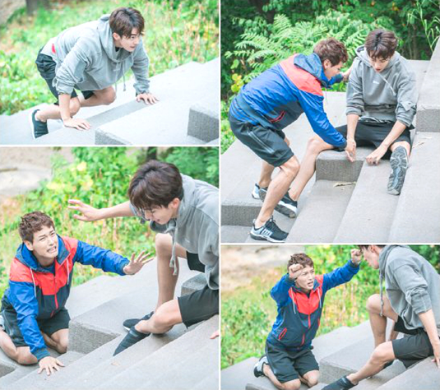 Semangatnya Nam Joo Hyuk Olahraga Naik Tangga Hingga Berkeringat di 'Kim Bok Ju'