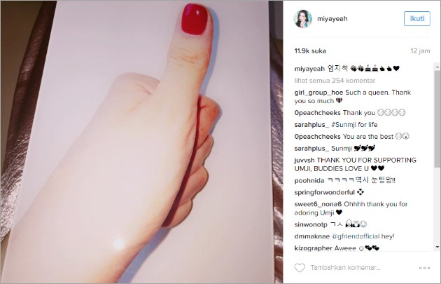 Niat Dukung G-Friend, Sunmi Malah Disindir Pamer Kuku