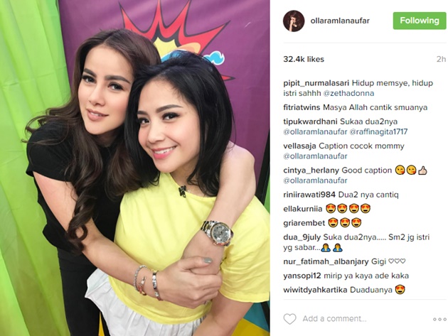 Olla Ramlan Foto Bareng Nagita Slavina