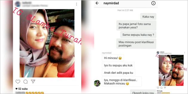 Beredar Foto Mesra Jamal Mirdad dengan Gadis Muda Berjilbab, Ini Kata