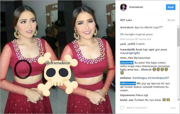 Pakai Baju Ala India Terlalu Pas, Ayu Ting Ting Disindir 