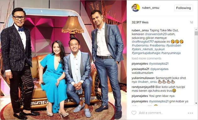 Pamer Foto Syuting Nagita di 'Take Me Out', Raffi dan 