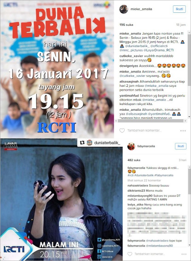 Pemain Sering Promo, 'Dunia Terbalik' Jawarai Rating