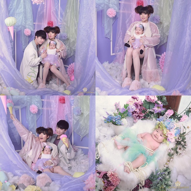 Angel Eks Cherry Belle Bersama Suami dan Anak