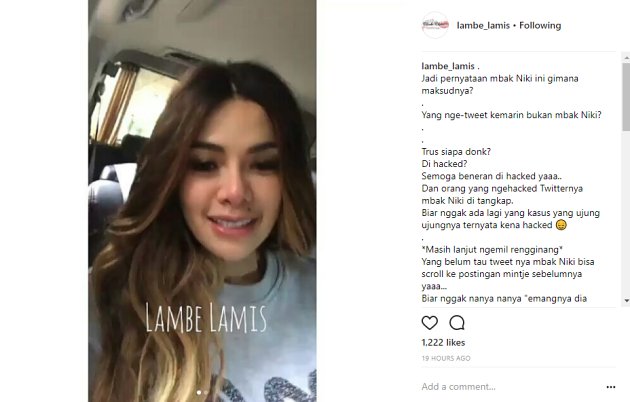 Bantah Tulis Ujaran Kebencian Film G30S/PKI, Nikita 