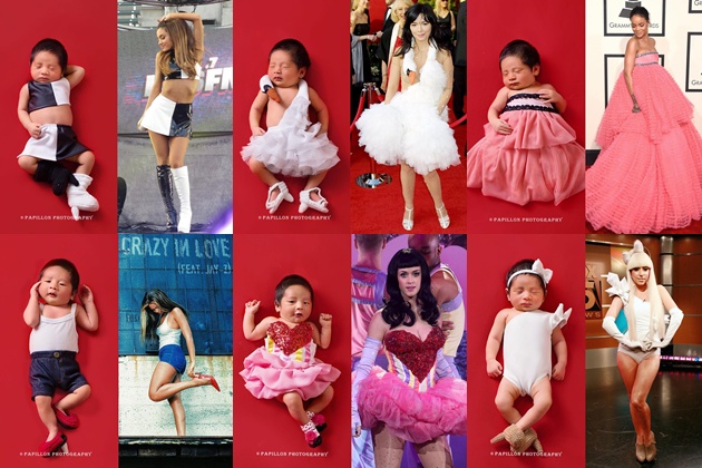 Bikin Gemes, Lucunya Bayi Nindy Didandani Ala Beyonce Hingga Lady GaGa