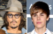 Video: Johnny Depp Dikejutkan Justin Bieber Saat Konferensi Pers Film 'Rango'