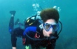 Asyiknya Kim Hyun Joong Menyelam di Bawah Laut