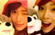 Jessica Pose Adu Imut Bareng Boneka Anjing