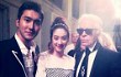 Siwon SuJu dan Jung Ryeo Won Foto Bareng Desainer Chanel