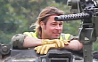 Brad Pitt Semangat Kendarai Tank Syuting 'Fury'