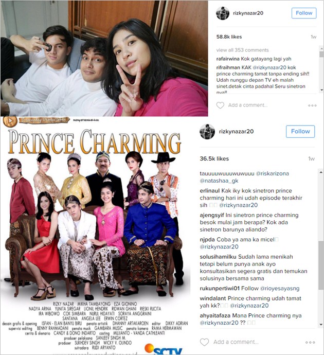 Fans Bingung 'Prince Charming' Rizky Nazar Mendadak Tidak Tayang