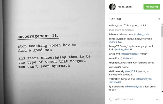 Posting Kutipan Ini Raline Shah Curhat Soal Cowok Posting Kutipan Ini Raline Shah Curhat Soal Cowok