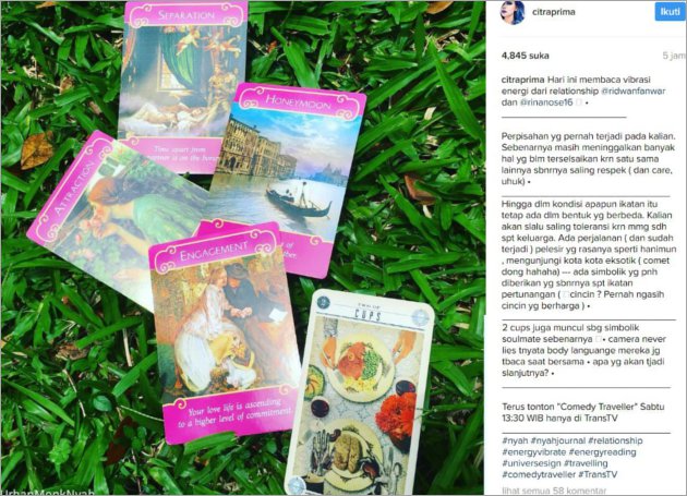 Buset, Begini Ramalan Citra Prima Soal Rina Nose dan