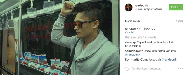 Randy Pangalila Pamer ke Malaysia