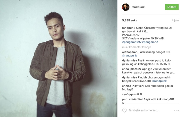 Randy Pangalila Gabung Ricky Harun Main di 'Pangeran 2'