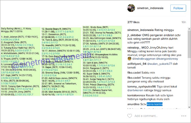 SCTV Kena 'Karma'?