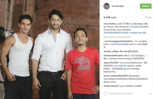 Ravi Bhatia Girang Reuni dengan Shaheer Sheikh