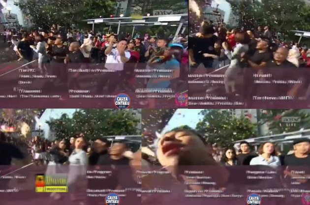 Raffi Ahmad Rangkul Ayu Ting Ting