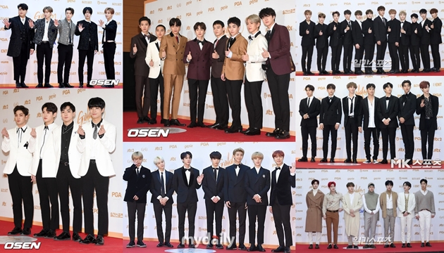 Super Ganteng, EXO-Super Junior Cs Meriahkan Red Carpet GDA Hari ke-2