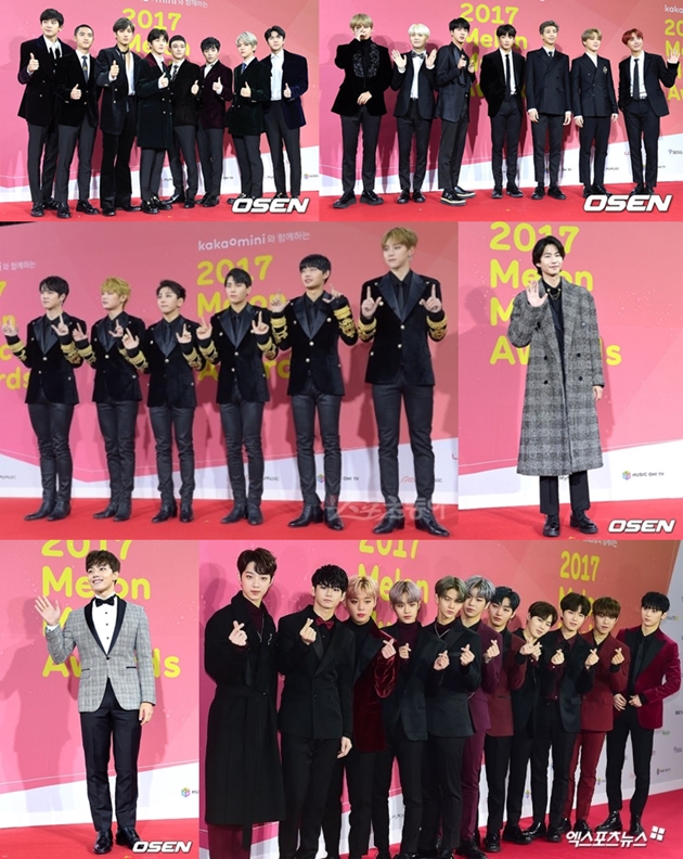 Awas Kesengsem, Gantengnya BTS-EXO Hingga Wanna One Cs di Red Carpet MMA 2017