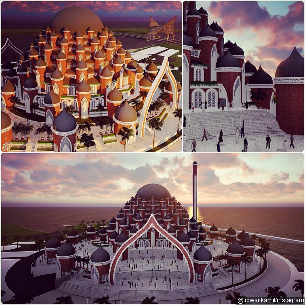  Ridwan  Kamil  Pamer Desain  Keren Masjid  99 Kubah Netter 