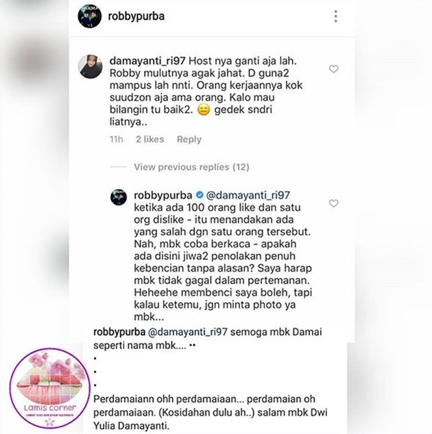 Disumpahi Kena Guna-Guna, Robby Purba Balik 'Tampar' Haters