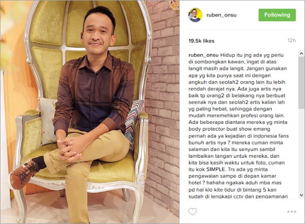 Ruben Onsu curhat