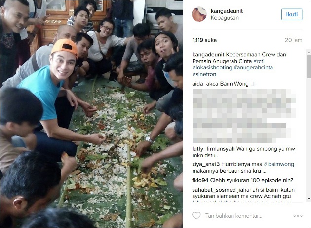 Kebersamaan Pemain dan Kru 'Anugerah Cinta'