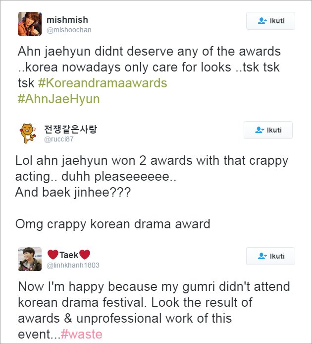 Ahn jae hyun dihujat tapi menang
