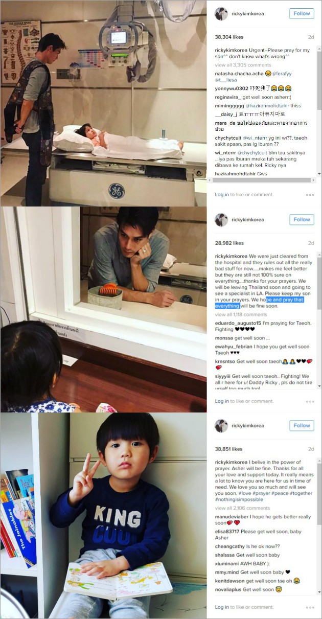 Sempat Dirawat di Rumah Sakit, Begini Keadaan Taeoh Anak Dari Ricky Kim