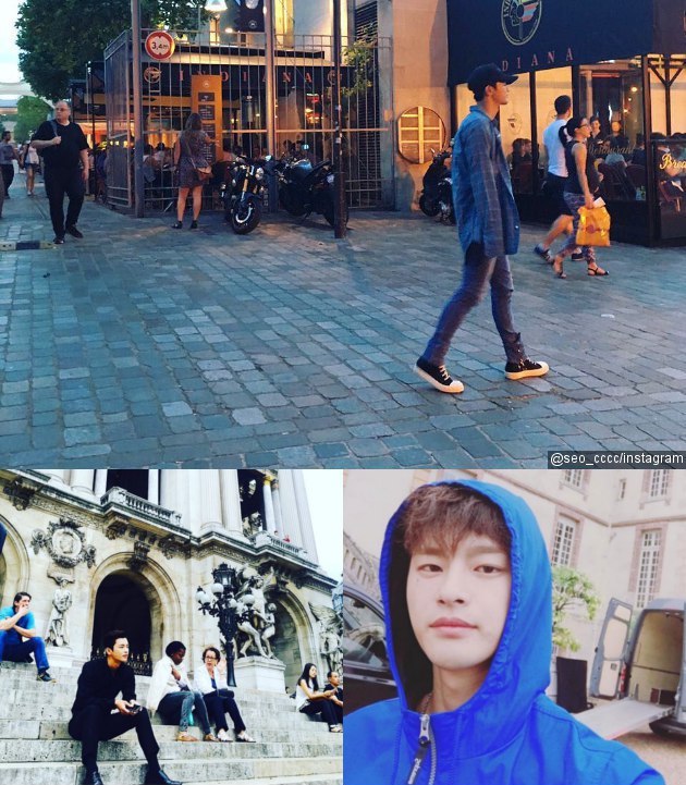 Seo In Guk Pamer Syuting 'Shopping King Louie' di Paris