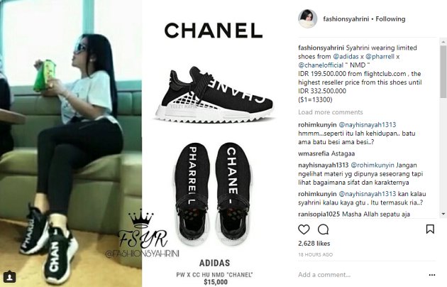 Edisi Terbatas, Sepatu Branded Syahrini Ini Harganya Fantastis