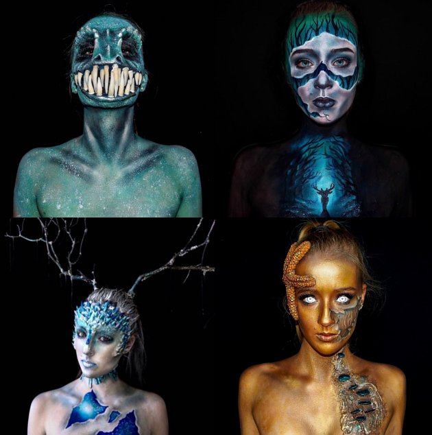 Seram Tapi Keren, Gadis 16 Tahun Ini Gemar Ubah Wajah Jadi 'Monster'