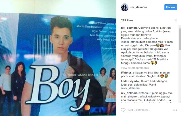 Sinetron Baru Stefan William Ganti Judul 'Boy', Ini Bocoran Jadwal Tayangnya?