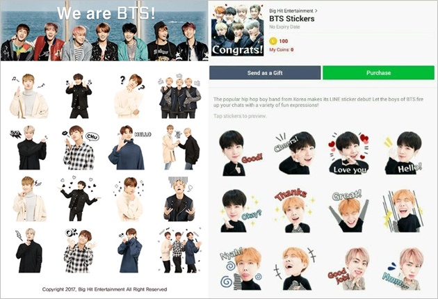  BTS  Rilis Stiker  Chatting Unyu di KakaoTalk dan Line 