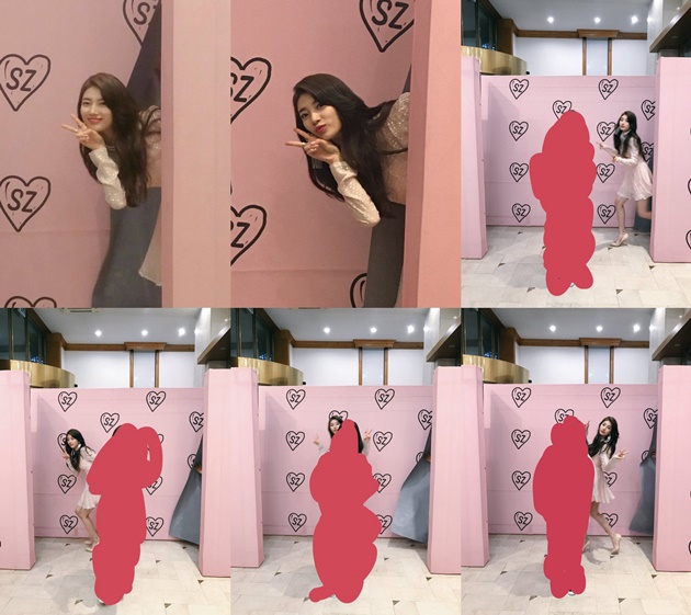 Gelar Pesta Ultah, Lucunya Suzy Sengaja Photobomb di Foto Fans