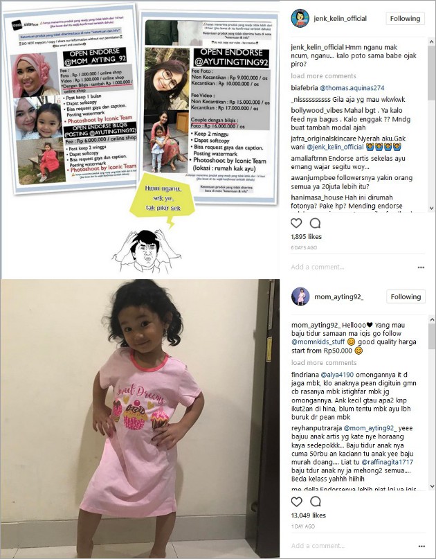 Tarif Endorse Putri Ayu Ting Ting Rp 6 Juta 16 Juta Hasil Fotonya Mengejutkan