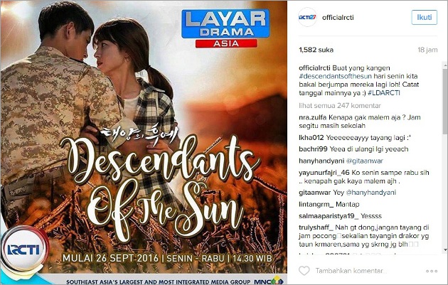 Fans Protes 'Descendants' Tayang Siang