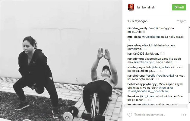 Iko Uwais Temani Audy Olahraga