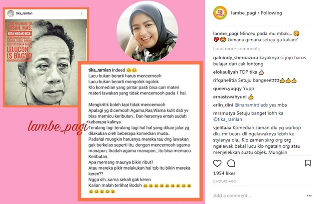 Joshua Ngelawak Soal Agama dan 'Pakai Hijab', Tika Ramlan 