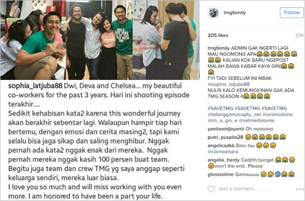 'TMG' Tak Bakal Dibikin Season ke-4