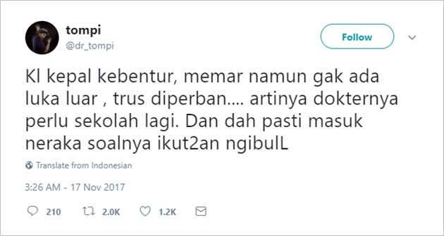 Tompi Komentari Setya Novanto