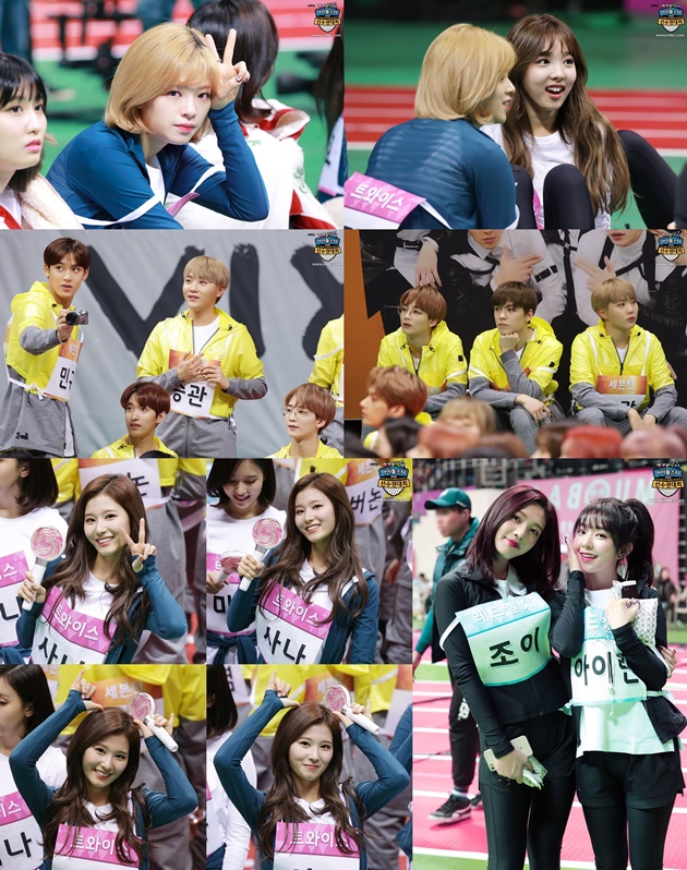 Foto Momen Dirilis, Intip Cerianya Twice-Red Velvet cs Syuting 'ISAC 2018'